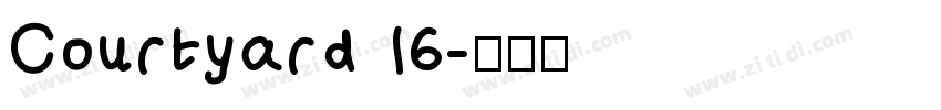 Courtyard 16字体转换